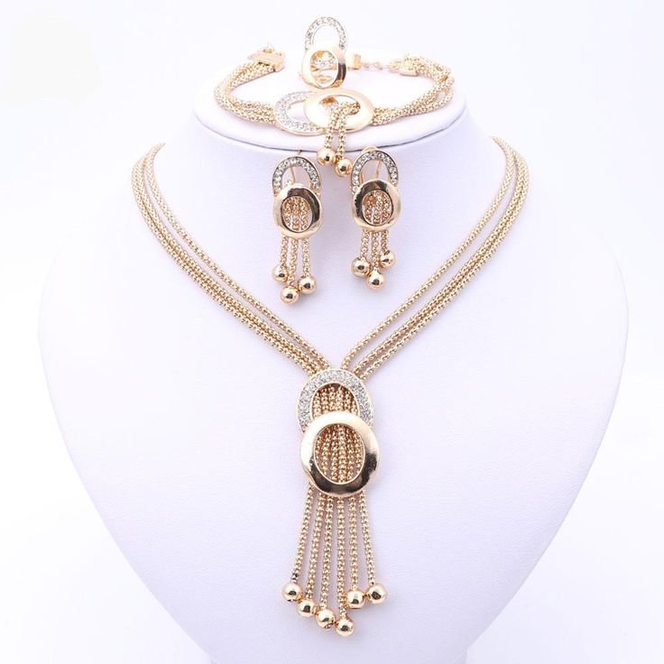 New Fine Crystal African Beads Jewelry Set